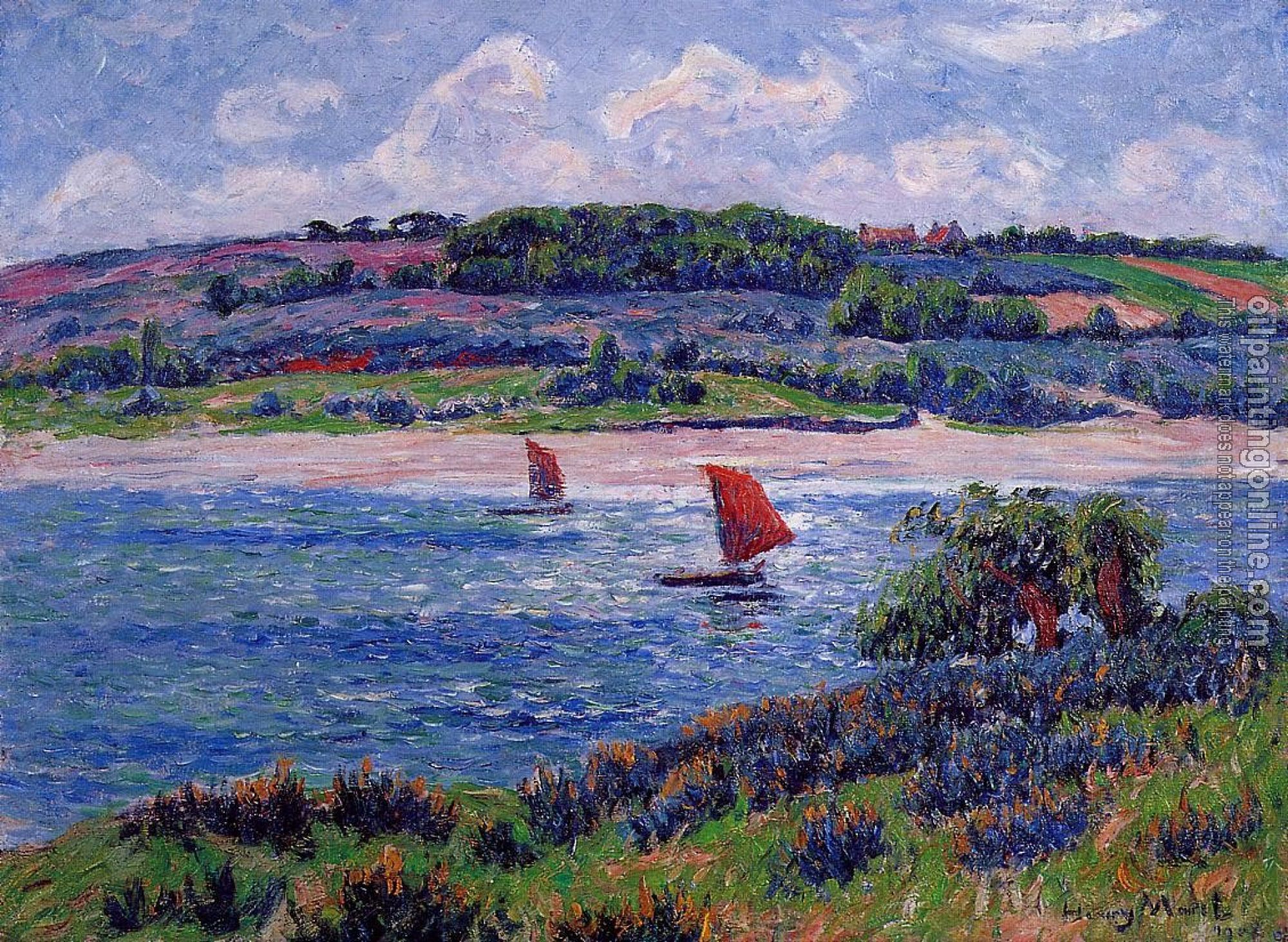 Moret, Henri - Balon River, Finistere